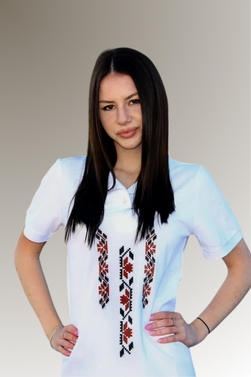 Дамско поло с къс ръкав – Родни мотиви