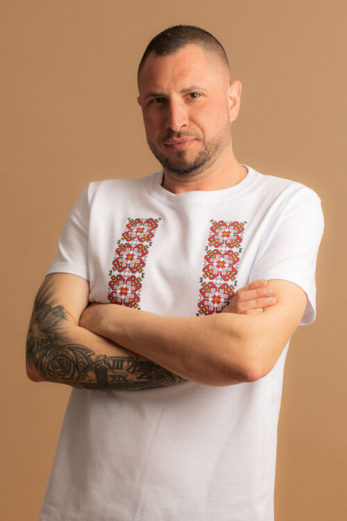 Мъжка тениска с шевица – Тракийски ритми